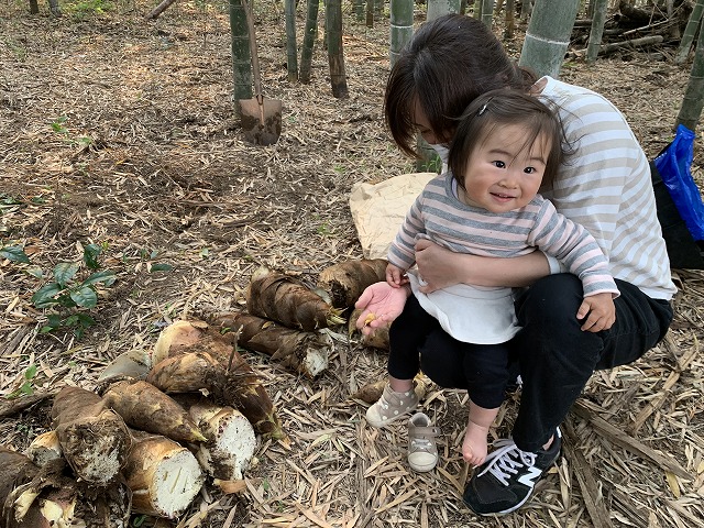 タケノコ狩り！